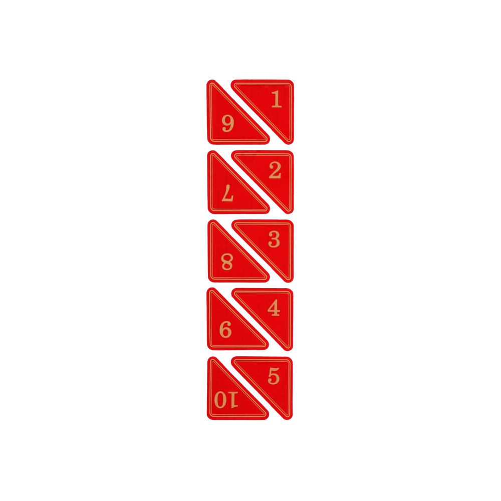 삼각번호판(빨강)